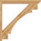 Ekena Millwork Merced Slat Rough Sawn Outlooker, Western Red Cedar, 6"W x 48"D x 48"H OUT06X48X48MRC06RWR - alternate 3